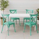 thumbnail image 3 of Pack 4 Sillas de Terraza o Comedor Crossback Danubio - Menta, 3 of 7