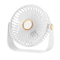 Genérico - Ventilador De Escritorio Portátil Usb Con Luz Recargable 17 Cm