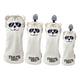 thumbnail image 1 of 4x Golf Wood Head Covers Club Headcover Con Etiqueta De Número Intercambiable Gris, 1 of 5