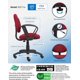 thumbnail image 3 of Silla de Oficina BOSS Perfect Posture Delux de Tela Burdeos, 3 of 8