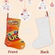thumbnail image 3 of UNO Tema: Calcetines de Navidad, fino lino blanco para colgar en escaleras y chimenea, decoración navideña para el hogar, regalo de Navidad. 54cm × 38cm, 3 of 5