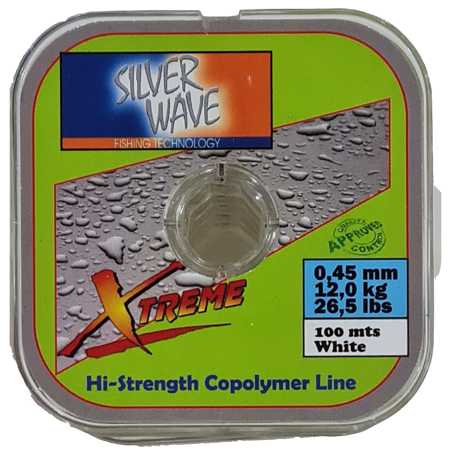Silver Wave - Nylon Transparente Blanco 0,45Mm Resist12Kg Bobina100Mt