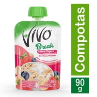 Compota Vivo Break Avena Berries Plátano