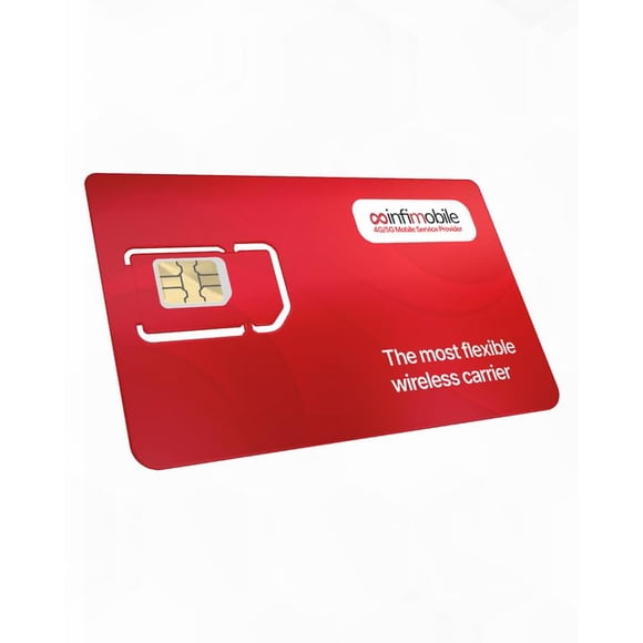 Tarjeta SIM Infimobile prepaga 3 en 1 4G LTE 5G para EE. UU.