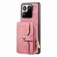 thumbnail image 5 of Funda Tipo Cartera con Correa Cruzada para Xiaomi 15 Protección Contra Golpes Rosa, 5 of 5