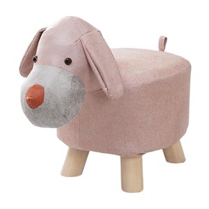 Bothyi - Reposapiés Otomano De Madera Para Animales Para Habitación De Invitados, Entrada, Porche, Perro Rosa