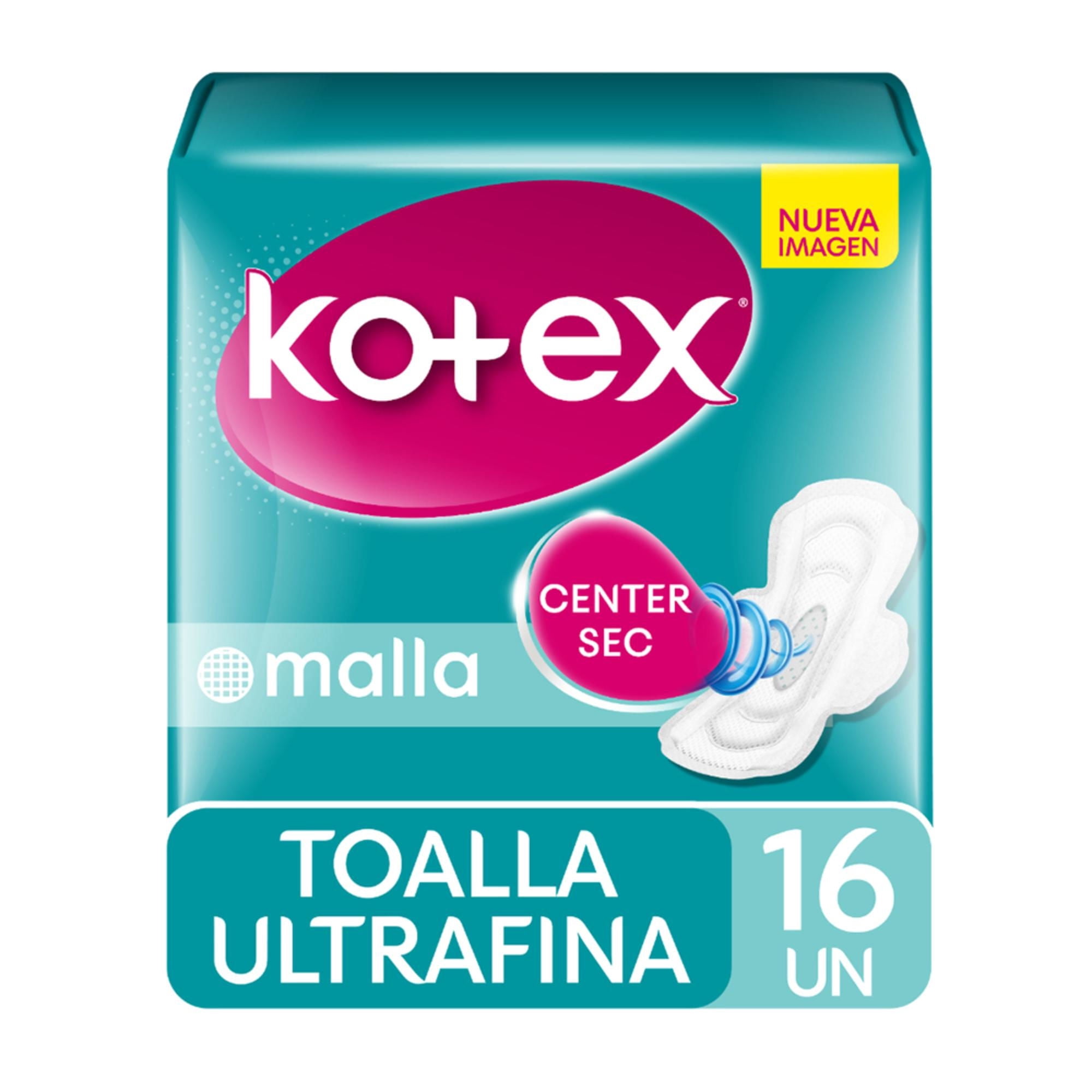 Toallas Higienicas Kotex Ultrafina Malla, 16 Un
