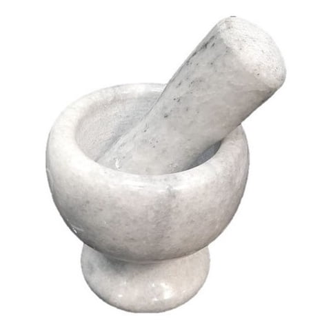 Genérico - Mortero De Mármol Moledor Hierba Mezcla Tritura Cocina