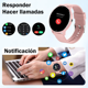 thumbnail image 4 of Smartwatch Belug Bluetooth Correa Deportiva Silicona Ip67 Rosa palido, 4 of 5