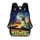 thumbnail image 1 of Volver al Futuro-theme Backpack, Campus style schoolbag Bookbag with Adjustable Shoulder Straps And Large Zip Compartment, Unisex Travel Bags., 1 of 6