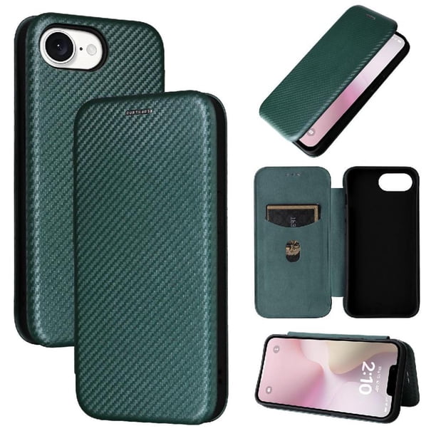 Funda Flip Para Iphone 16e - Funda Magnética De Negocios, Funda Protectora Delgada