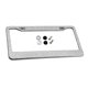 thumbnail image 4 of Chrome Diamonds/Crystals Bling Metal Car License Plate Frame Blanco, 4 of 5