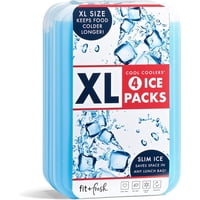Hielo Pack Fit & Fresh Cool Cool Coolers Xl Slim, Paquete De