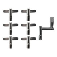Magideal - Llave De Afinación De Tambor Multifuncional, Ligera, Práctica Llave De Tambor, Accesorio De Tambor Para Percusión, Tambor Electrónico, Bombo , 7 Uds. 7 Piezas