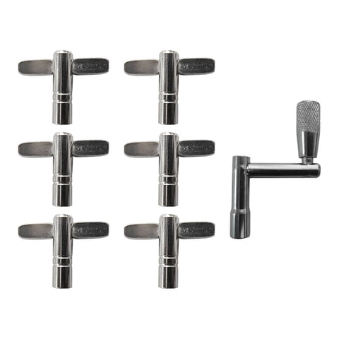 Magideal - Llave De Afinación De Tambor Multifuncional, Ligera, Práctica Llave De Tambor, Accesorio De Tambor Para Percusión, Tambor Electrónico, Bombo , 7 Uds. 7 Piezas