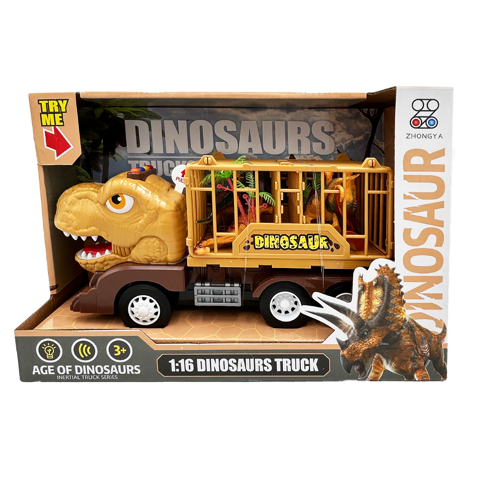 Camión Dinosaurio A Fricción Con Sonidos Magnetics