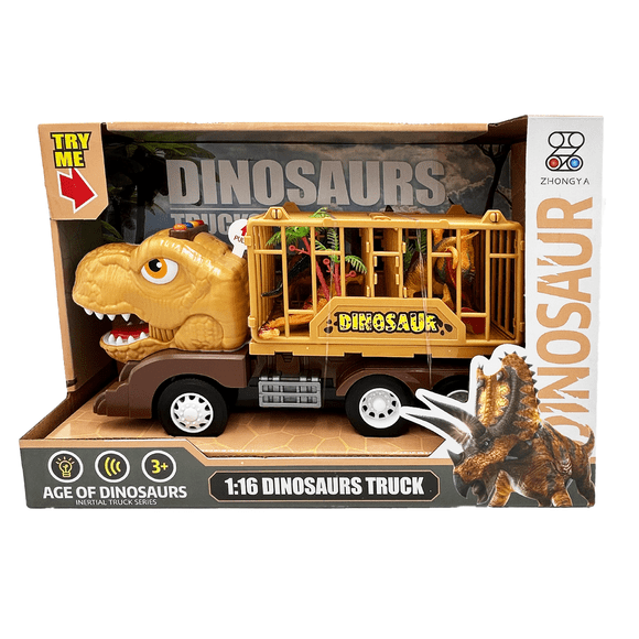 Camión Dinosaurio a Fricción con Sonidos Magnetics