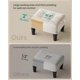thumbnail image 4 of Taburete SONGMICS ULOM501W01 de terciopelo blanco crema, 4 of 6