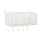 thumbnail image 1 of Cesta De Almacenamiento Colgante Para Mesita De Noche, Organizador Colgante Para Dormitorio, Barandillas De Cama De Hotel, L Con Ganchos, Color Blanco, 1 of 5