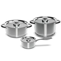 Wens - Batería De Cocina 6 Piezas Acero Inoxidable 430-6Ss