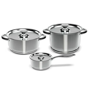Wens - Batería De Cocina 6 Piezas Acero Inoxidable 430-6Ss