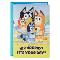 Tarjeta De Cumpleaños Musical Hallmark Bluey Con Light Hip Hooray