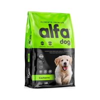 Alfa Dog - Alimento Seco Perro Cachorro Sabor Carne Y Arroz Bolsa, 10 Kg