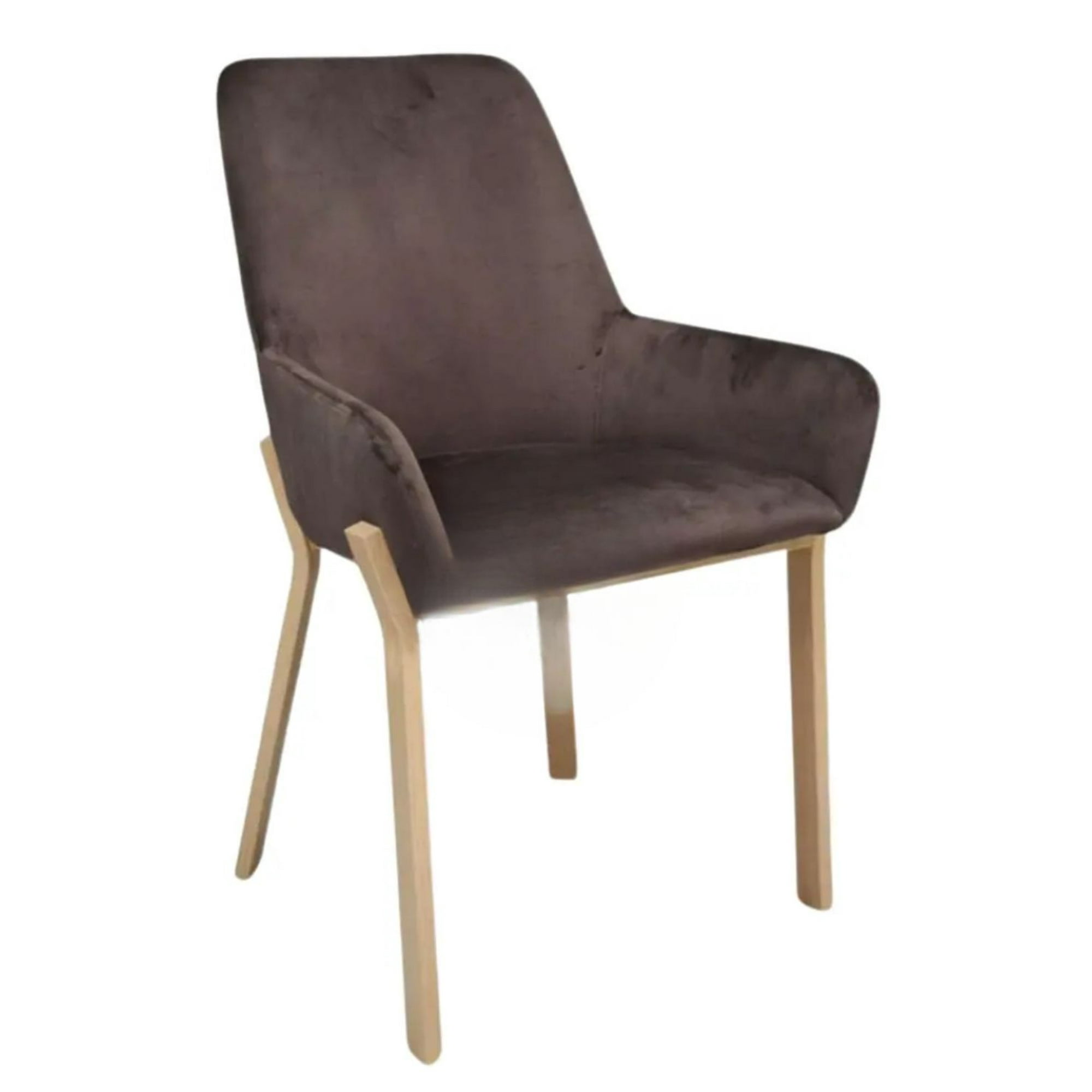 Habita2 Chile - Sillas Acolchadas De Comedor Brito Con Apoyabrazos - Cafe