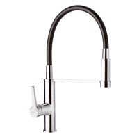 Stretto - Monomando Lavaplatos Flexible Exo Cromo/Negro Mate