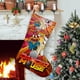 thumbnail image 1 of Danger Mouse Tema: Calcetines de Navidad, fino lino blanco para colgar en escaleras y chimenea, decoración navideña para el hogar, regalo de Navidad. 45cm × 32cm, 1 of 5