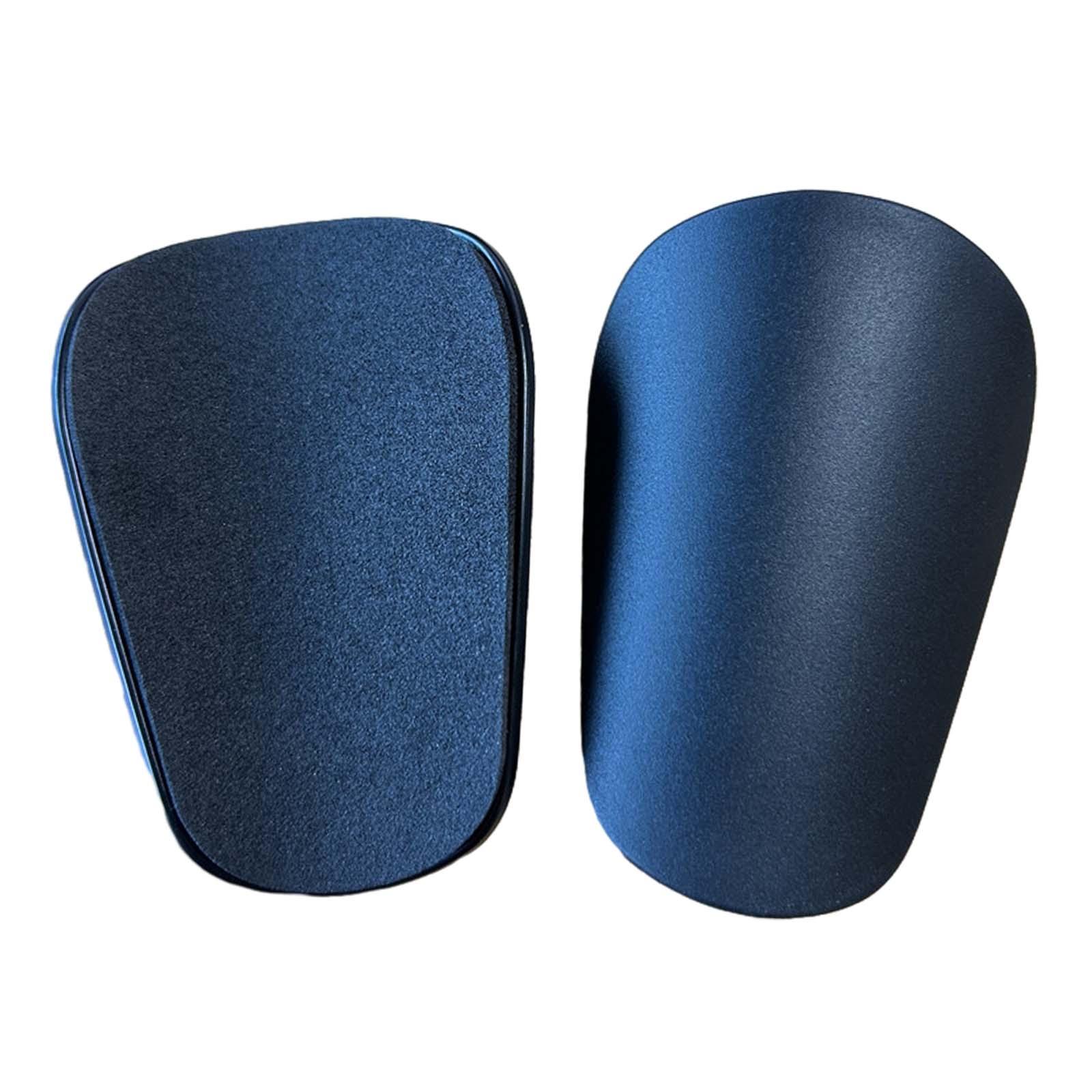 Ioensy - 2X Mini Espinilleras De Fútbol Protectores Para Mujeres Espinilleras De Fútbol Portátiles Negro S