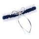 thumbnail image 3 of Liga Nupcial De La Boda Del Cordón Del Satén Con Los Accesorios Del Partido Del Lazo De La Cinta Azul Marino, 3 of 3