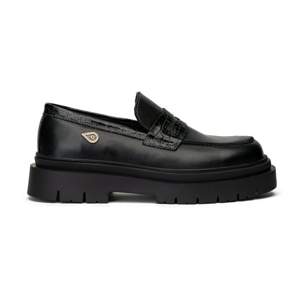 Mocasín Cuero Marmara Negro Landazuri