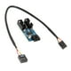thumbnail image 1 of Adaptador De Puerto De Cable USB De Interfaz De Encabezado USB De 9 Pines Para Placa Base De Computadora 1 A 2 Cables, 1 of 5