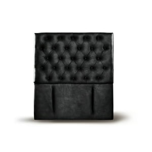 Latam Home - Respaldo Florencia Cuero Negro 1 1/2 Pza