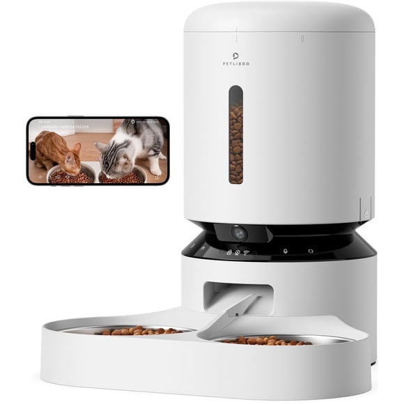 Comedero automático para gatos PETLIBRO con cámara para dos gatos