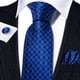 thumbnail image 4 of Set de Corbata Barry.Wang Clásica a Rayas Escocesas 150 cm Seda, 4 of 6