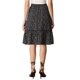 thumbnail image 3 of INSPIRE CHIC Falda de Mujer Cintura Elástica Línea A Fluida con Volantes en Capas Falda Midi Floral Negra Floral M, 3 of 6