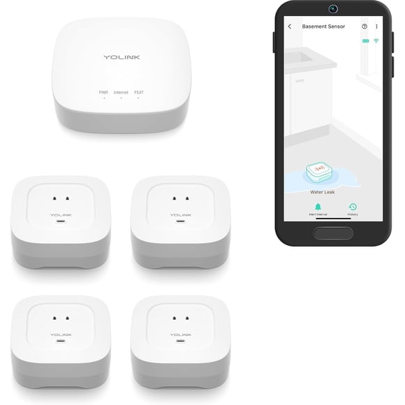 Kit De Inicio Para El Hogar Inteligente Hub Y Sensor De Fugas De Agua 4