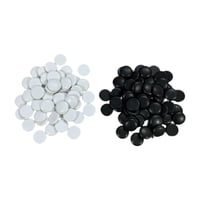 Magideal - 100X Go Juego De Mesa Piezas Juego De Mesa, Juguete Educativo, Suministros De Ajedrez Piedras De Melamina Cuentas Planas Para Adolescentes Familia Niñ 22 Cm