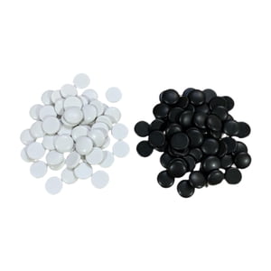 Magideal - 100X Go Juego De Mesa Piezas Juego De Mesa, Juguete Educativo, Suministros De Ajedrez Piedras De Melamina Cuentas Planas Para Adolescentes Familia Niñ 22 Cm