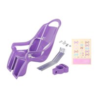 Magideal - Asiento De Muñeca, Regalos Para Niños, Accesorios De Bicicleta Con Calcomanías Diy, Asiento De Bicicleta De Muñeca, Decoración De Bicicleta Para Niñas , Purple Violeta