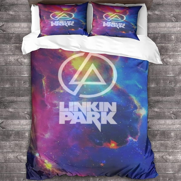 Linkin Park Boys' Bedding Set - Music Pattern - Duvet Cover for Children and Boys - Duvet Cover with Pillowcase