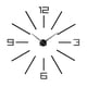 thumbnail image 5 of Moderno Reloj De Pared 3D Grande Números Letras DIY Pegatinas 3D Reloj Negro, 5 of 5