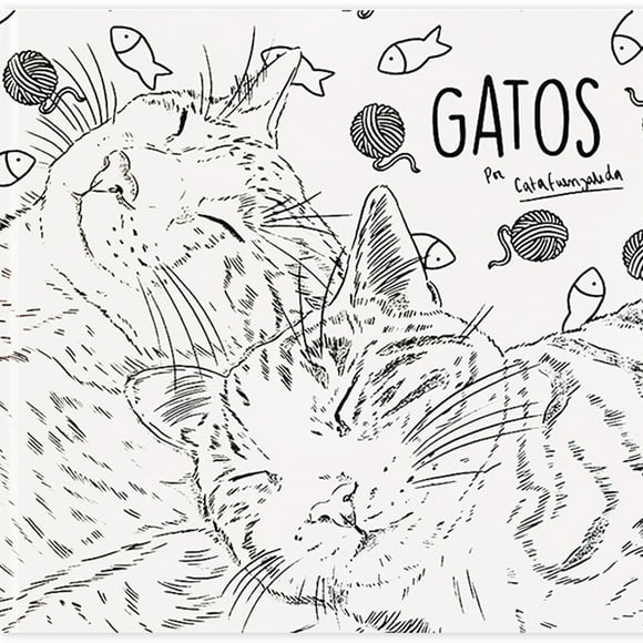 Libro para Colorear Gatos Cata Fuenzalida