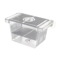 Magideal - Separador De Criadero De Caja De Reproducción De Peces, Huevo De Pescado Aislado, Con Tazas De Succión, Caja De Eclosión De Flotador Para Guppy Betta S