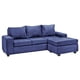 thumbnail image 2 of Sillón Modular 3.1 Kahlo Felpa Azul, 2 of 4
