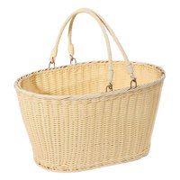 Ioensy - Cesta De Picnic Tejida De Polipropileno Para Exteriores, Organizador Multifuncional Para Parque, Playa Y Hogar, 35 X 27 X 17 Cm.