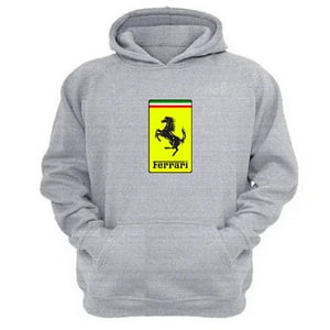 Genérico - Polerón Canguro Ferrari Gris Claro Talla Xs Unisex