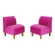 thumbnail image 1 of Set Poltrona Soft 1C Felpa 04 Fucsia, 1 of 5